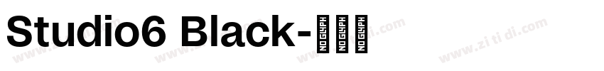 Studio6 Black字体转换
